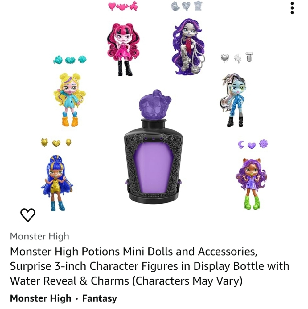 Monster High Potion Bottles
